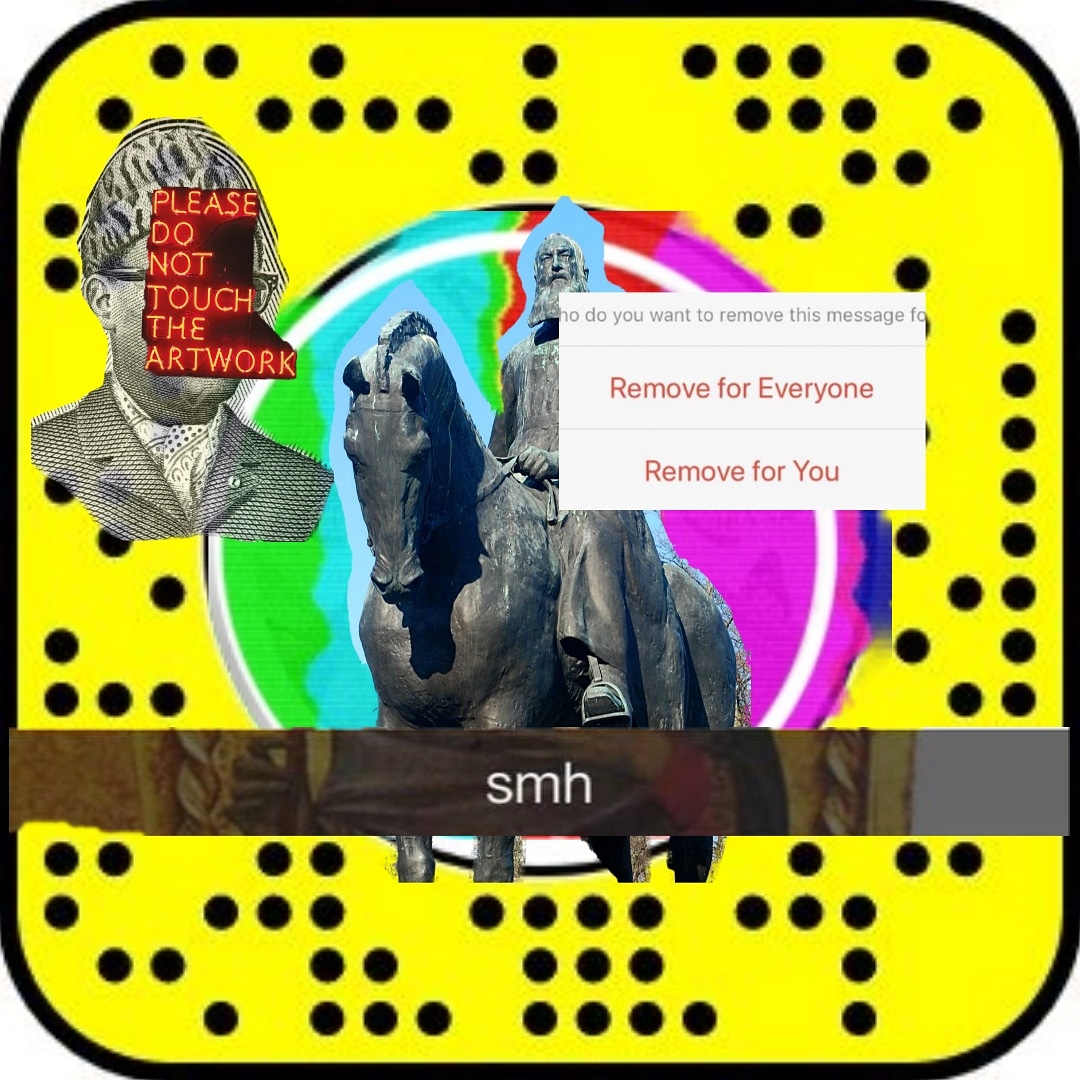 Teju Cole, on the voiding of Snapchat records: 
'…just as nothing can be permanently retained, nothing is ever really gone. Somewhere out there, perhaps in the Cloud or in some clandestine server, is the optical afterimage of our interaction: the faces, the shoes, the texts.'