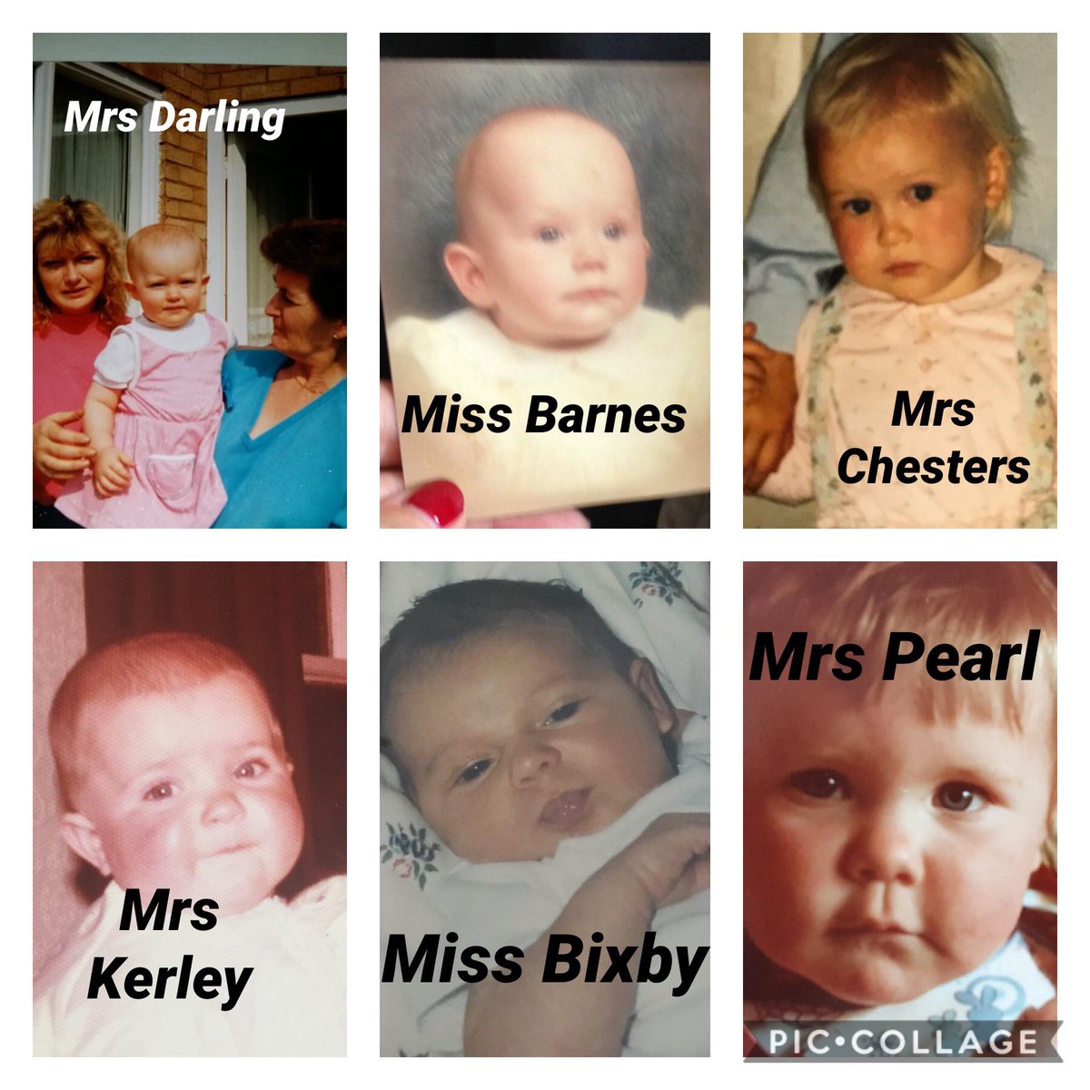 FairfieldsPrim1's tweet photo. Here are the answers to the guess the teacher baby photo game. How many did you get right? https://t.co/abJCzNxcTa