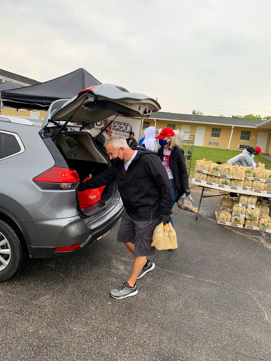 When the going gets tough, the tough get going. Thank you everyone for another great food distribution event #OneFlorida