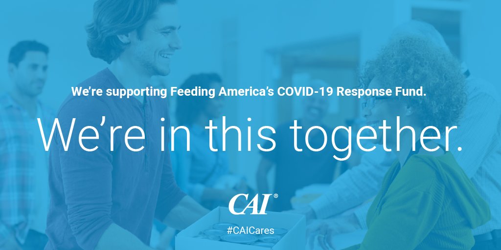CAIMidwest's tweet photo. “The most vulnerable in our communities need us now more than ever. CAI’s long-standing commitment to purpose-driven leadership and community involvement is part of the fabric of our organization,” Tom Salvaggio, President, CAI. #TogetherWeAreStronger 

https://t.co/koDUg2vDcV https://t.co/sgIWvUeCCM