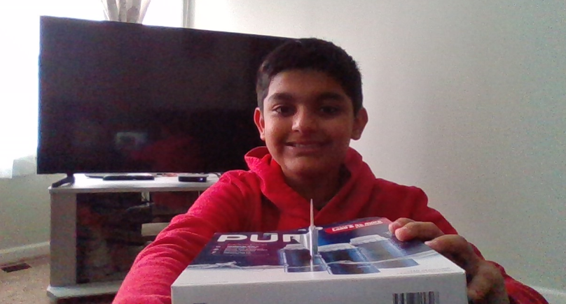 6th-grade science is learning all about humidity. This is a homemade Hygrometer which is helping my student measure the amount of humidity in the air! #HereAtGemini #remotelearning #proudteacher