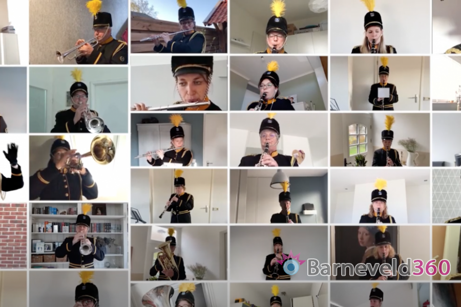 Het Wilhelmus gespeeld door De Harmonie #Barneveld voor Koningsdag 2020 [video] rondom.in/beeld/5tm Barneveld360