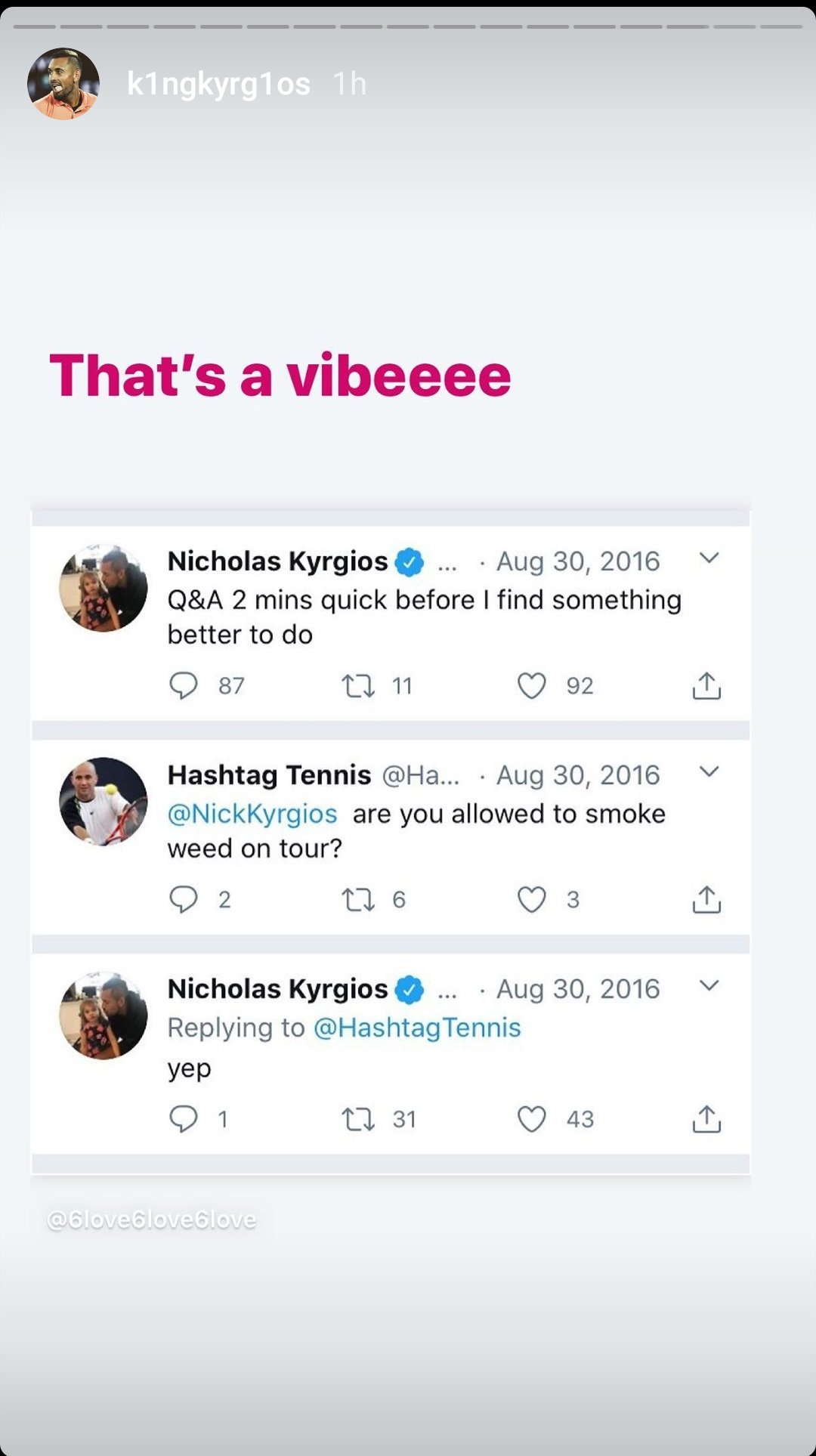 Happy Birthday Nick Kyrgios
Most amazing man on tour 