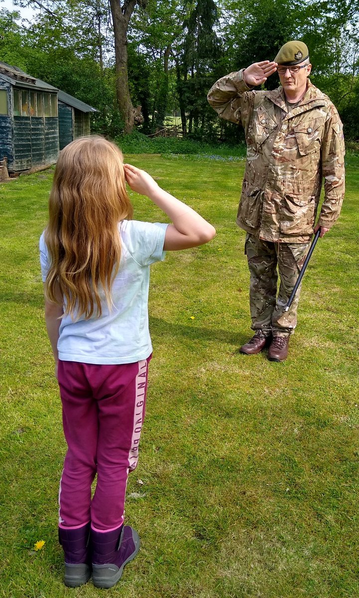 'Sergeant Major, are you keeping busy?'
'Yes, Sir, I have been working on my method of instruction by teaching my daughter drill.'
'How is she getting on, Sergeant Major?'
'She is already good enough to be a 2nd Lieutenant, Sir, but I am aiming for Private.'
#mondaythoughts #ARMY