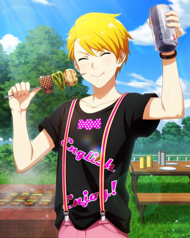 hi if you enjoyed the mashed potato ketchup sandwich, you would also enjoy rui maita, 23 year old ex-english teacher from the idolmaster sidem! look how adorable he is !! Stan rui