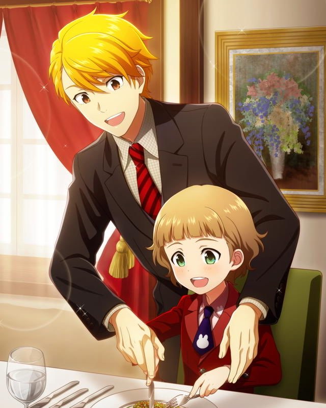 hi if you enjoyed the mashed potato ketchup sandwich, you would also enjoy rui maita, 23 year old ex-english teacher from the idolmaster sidem! look how adorable he is !! Stan rui