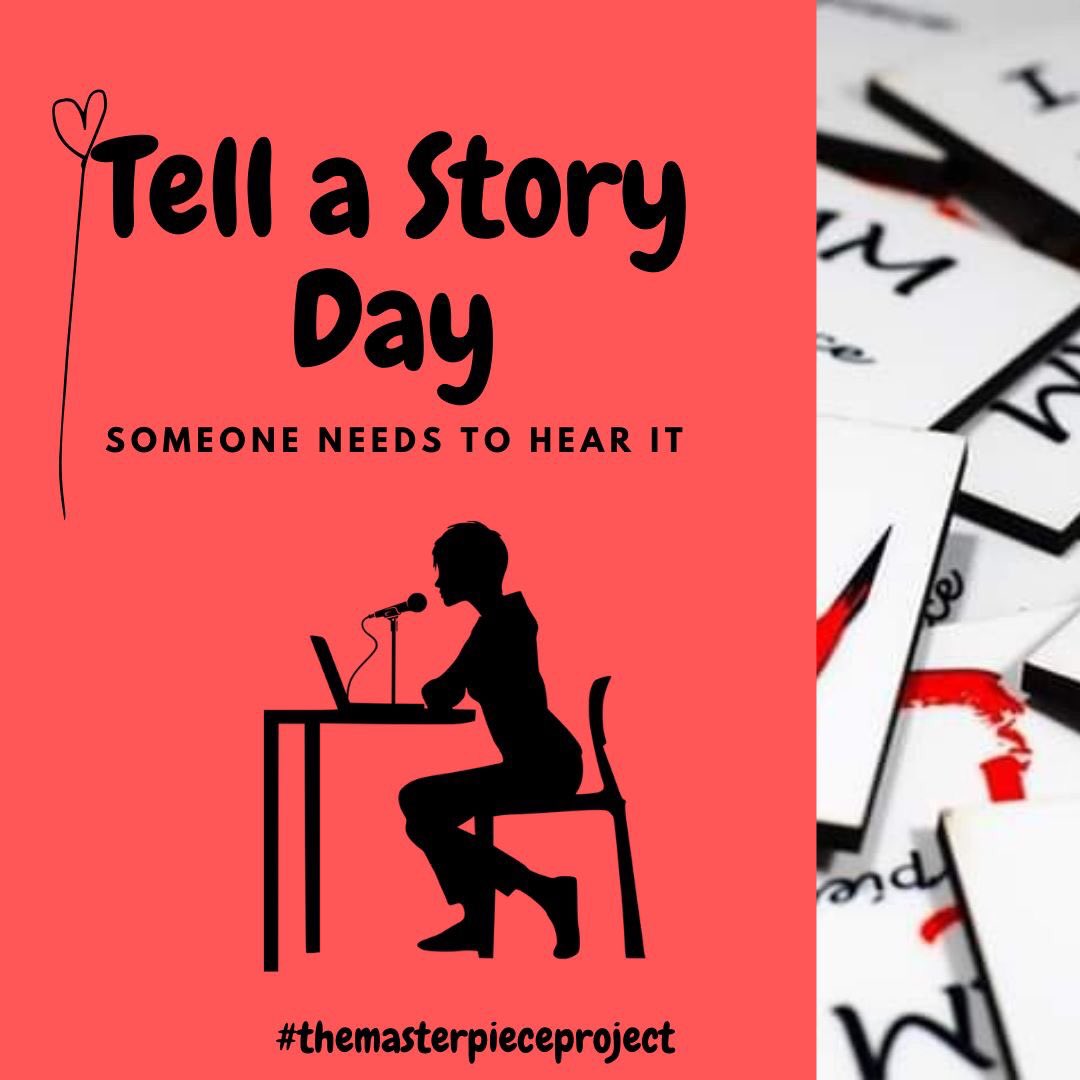 Happy Masterpiece Monday! Do you believe that your story can change a life? No one can evangelize your story like you can. Today is Tell a Story Day. Start now. Be a person of purpose, a mindset disruptor, a Masterpiece! #purpose #mindset #masterpiecemonday #masterpieceproject.