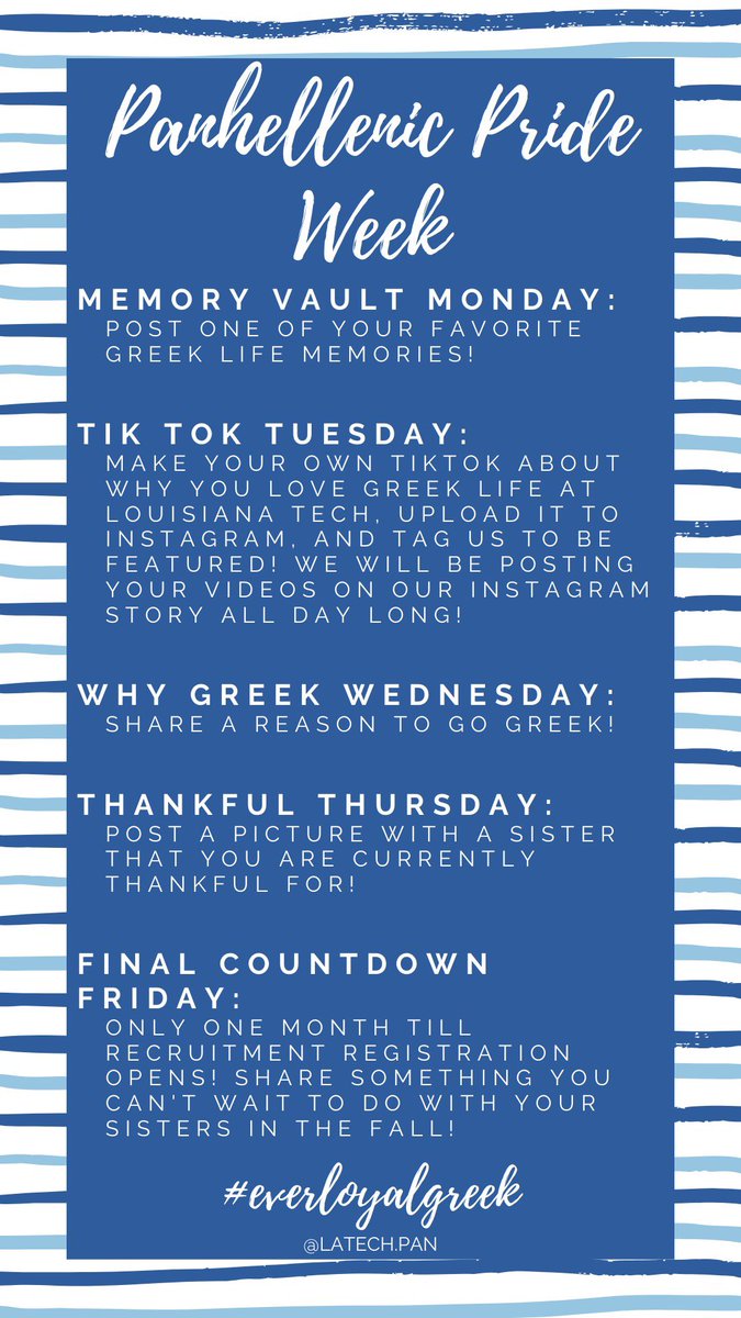 Louisiana Tech Panhellenic tweet media