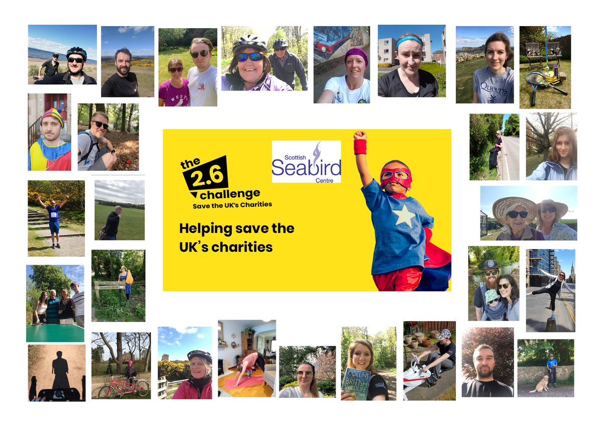 SeabirdCentre's tweet image. Huge THANK YOU to all the Seabird staff, trustees, family &amp;amp; friends who took part in the #TwoPointSixChallenge on Sunday. They're helping raise essential funds for our charity, at what is a very challenging time for everyone.💙
You can support them &amp;amp; us:
👉ow.ly/rXpP50zpDdB