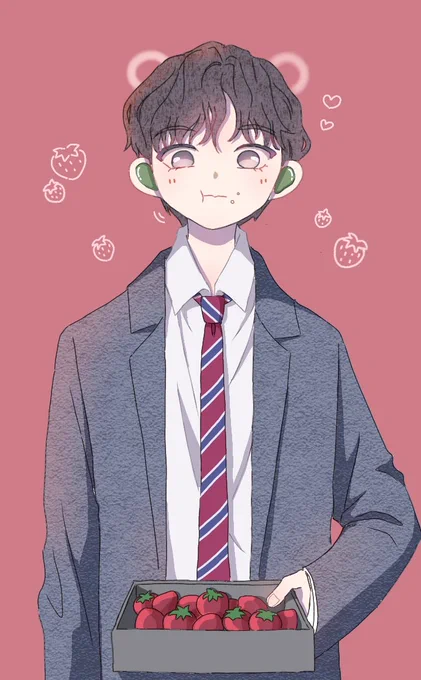 いちごもぐもぐテテ???✨ 