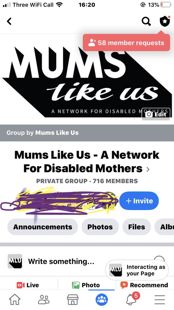 mums_us's tweet photo. 710 disabled mums supporting each other over on #Facebook https://t.co/74O5VGBhbe
