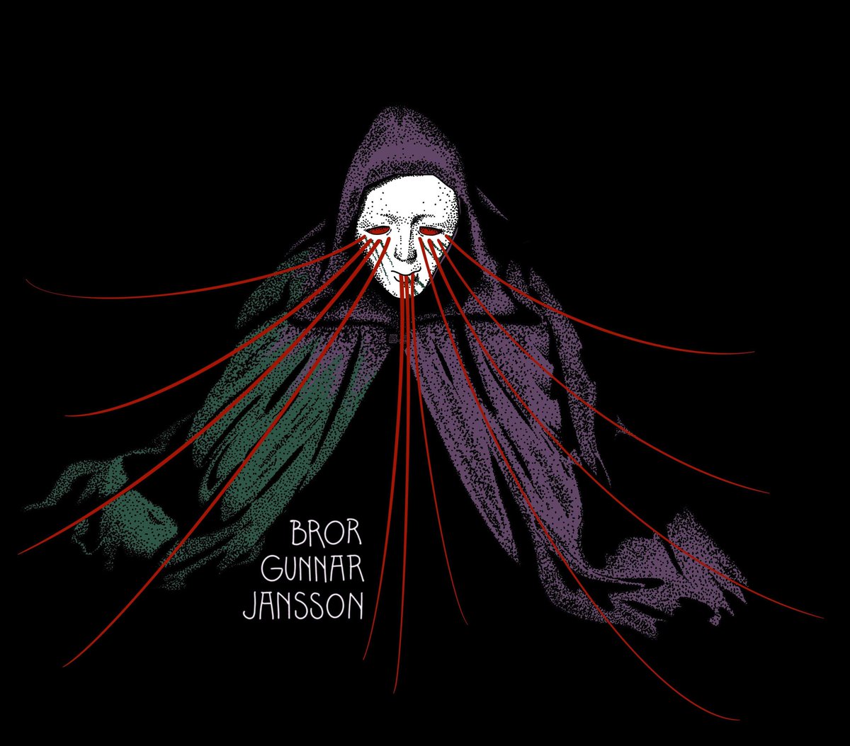 With just a few days left to pre-order my new merch t-shirts I hereby present to you the artwork! It's an interpretation of my latest album cover by @blackochbokstav - isn't it beautiful?! Models, sizing and prices in previous posts. Email your order to gugge@brorgunnar.com