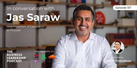 The Business Leadership Podcast (@tblcast) on Twitter photo Our latest episode features Jas Saraw, VP of Canada at <a href="/procoretech/">Procore Technologies</a>. Join <a href="/edwinfrondozo/">Edwin Frondozo</a> and Jas as they discuss how to improve efficiency during a pandemic.
Listen to the full episode here: bit.ly/3eVbK2E Our latest episode features Jas Saraw, VP of Canada at <a href="/procoretech/">Procore Technologies</a>. Join <a href="/edwinfrondozo/">Edwin Frondozo</a> and Jas as they discuss how to improve efficiency during a pandemic.
Listen to the full episode here: bit.ly/3eVbK2E