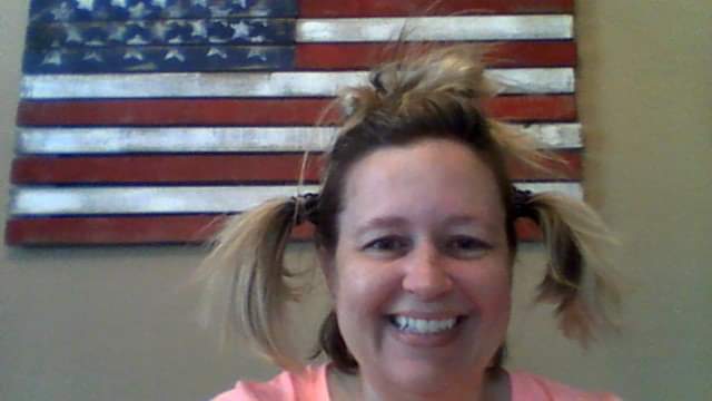 PRES2ndGrade's tweet photo. Miss Wilson showing her school spirit with Crazy Hair Day!! @counseling_park @ParkRidgePats https://t.co/zydLo04ZCg