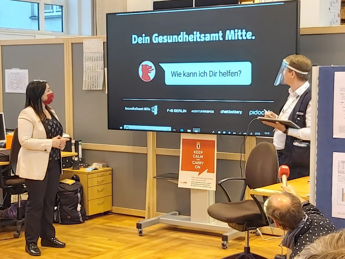 Gemeinsam gegen das #Coronavirus: Bezirke nutzen Seuchenmanagement-Tool SORMAS und das Gesundheitsamt #Mitte nimmt eigenen Chatbot in Betrieb. 
bit.ly/2y1nsYE