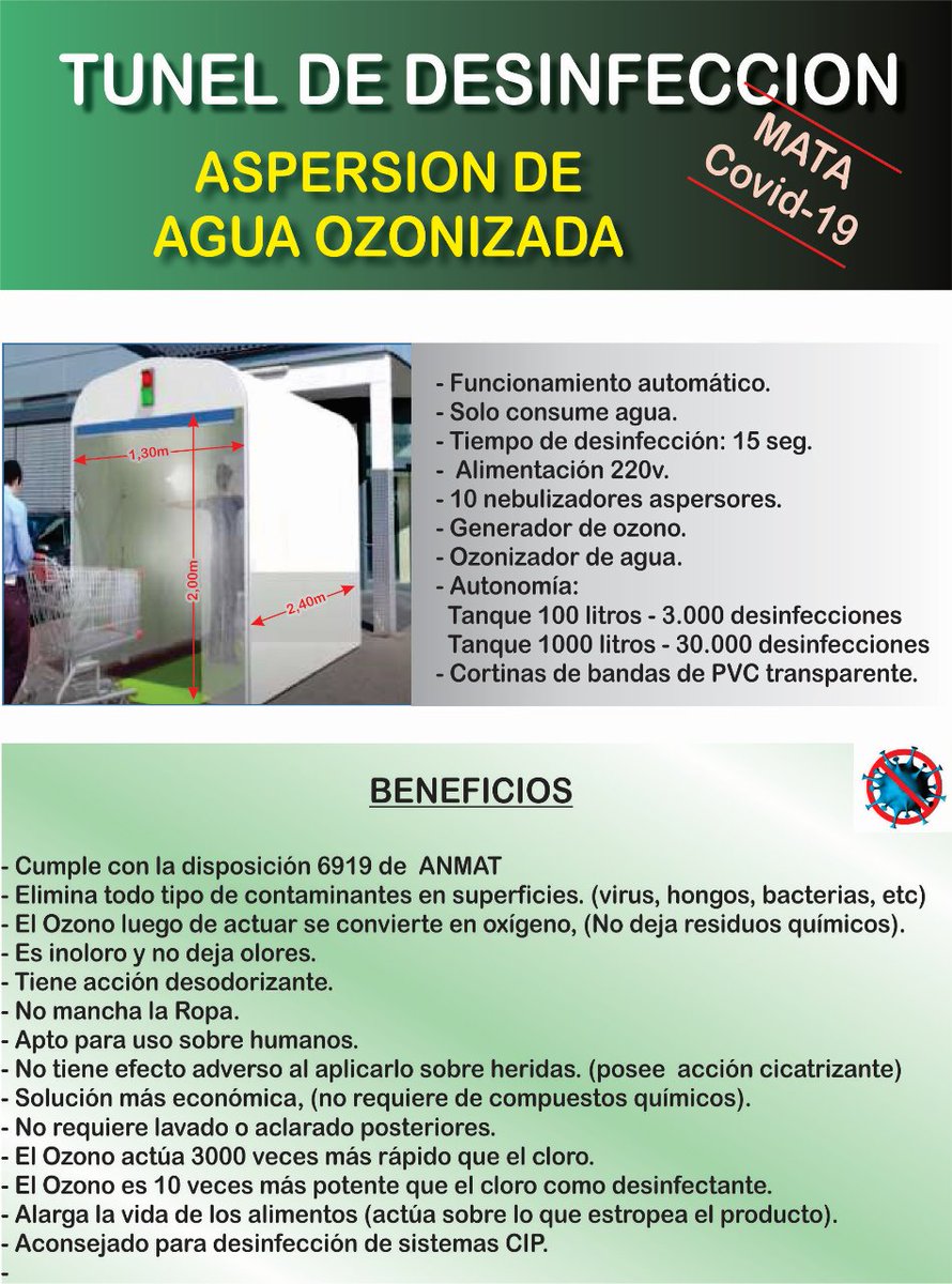 MarceloTortosa's tweet photo. Comenzamos con la venta e instalación de arcos y túneles de desinfección https://t.co/vXhAEuDEvJ