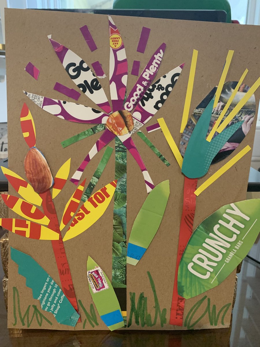 During our google meets today we shared our Earth Day 3R’s flower project. We recycled items that would have been trash, to create these beautiful gardens. We also made each flower a specific height. I joined in on the fun too #WeAreBethpage ⁦<a href="/BethpageUFSD/">BethpageUFSD</a>⁩