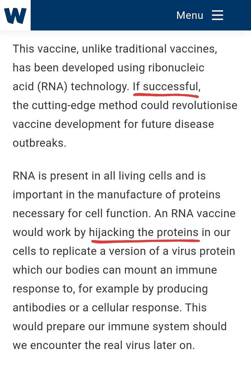 2) Wellcome Trust is partly funding this experimental vaccine development, including Moderna's mRNA vaccine. I will not be taking a rushed experimental vaccine that is designed to hijack my cell's proteins. #Plandemic #IWillNotBeVaccinated #IWillNotBeChipped