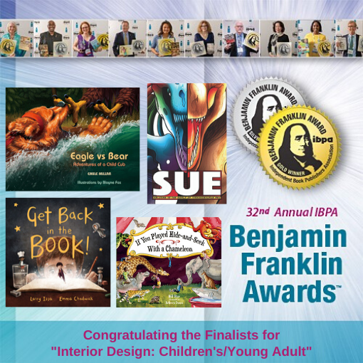 IBPA congratulates the IBPA Benjamin Franklin Award finalists for the "Interior Design: Children's/Young Adult" category: EvB Media, Kalamus, <a href="/DawnPub/">Dawn Publications</a>, and <a href="/rextoothstudios/">Rextooth Studios</a>! Details here: buff.ly/2S0MZIi #IBPABens #readabook #IndieApril