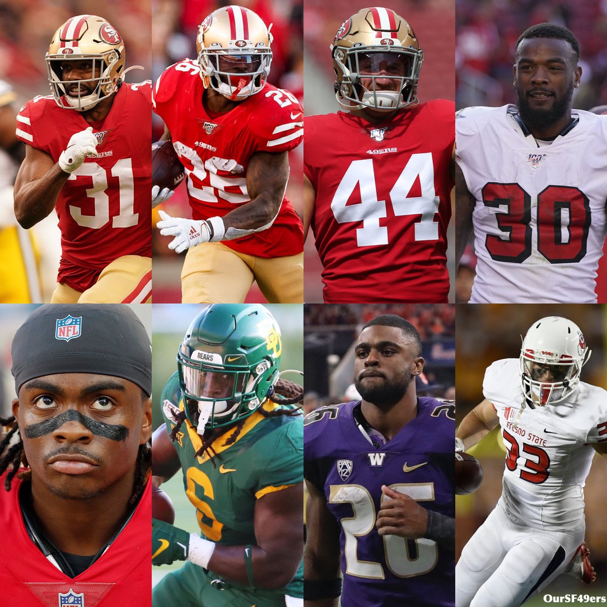 OurSf49ers_'s tweet photo. The #49ers added to their dynamic backfield with Jamycal Hasty, Salvon Ahmed, and Josh Hokit as UDFAs. 

Keep and eye on them, as Shanahan &amp; Bobby Turner have a knack for making these types of players into big time players. The Niners’ backfield is loaded. https://t.co/vItFsly8kU