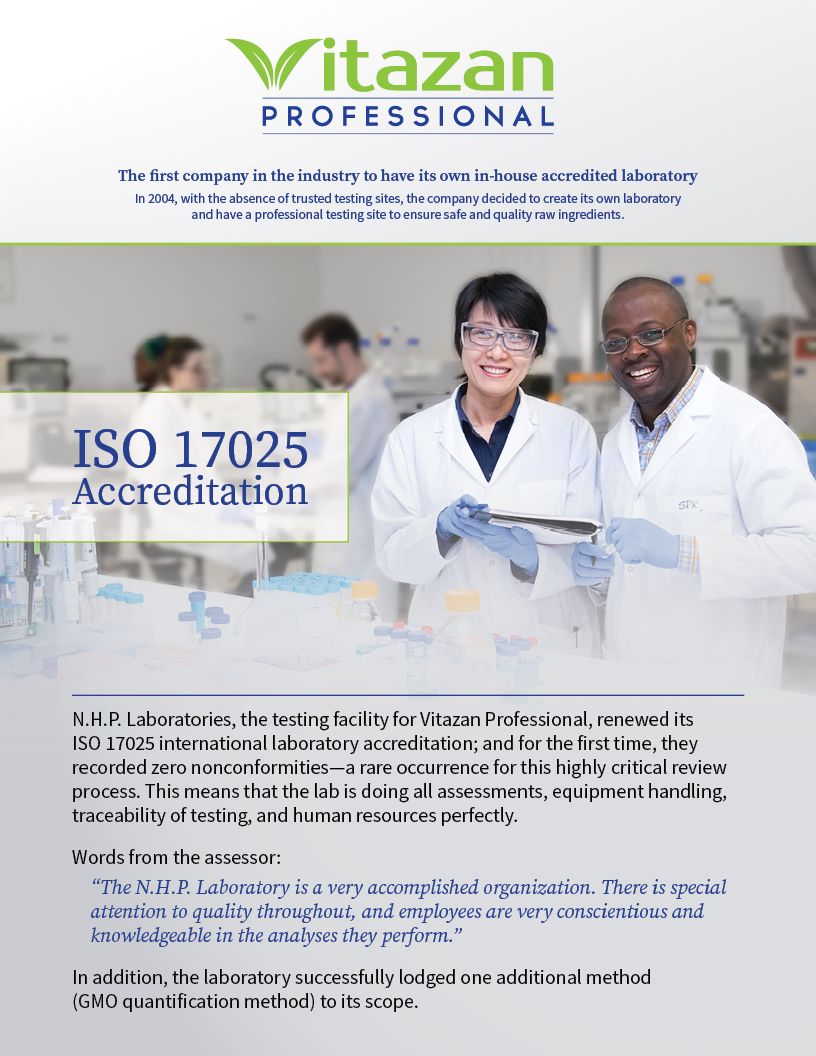 VitazanP's tweet photo. Vitazan Professional is the first company in the industry to have its own in-house accredited laboratory and just renewed its international #ISO17025 accreditation with zero nonconformities. https://t.co/bKYv4LbU7P