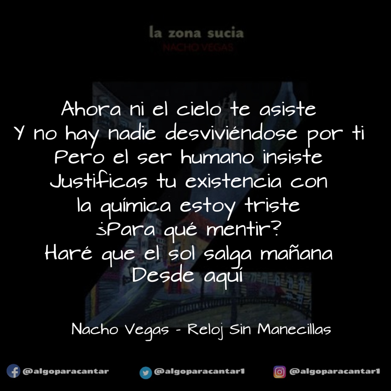 Nacho vegas reloj sin manecillas sale