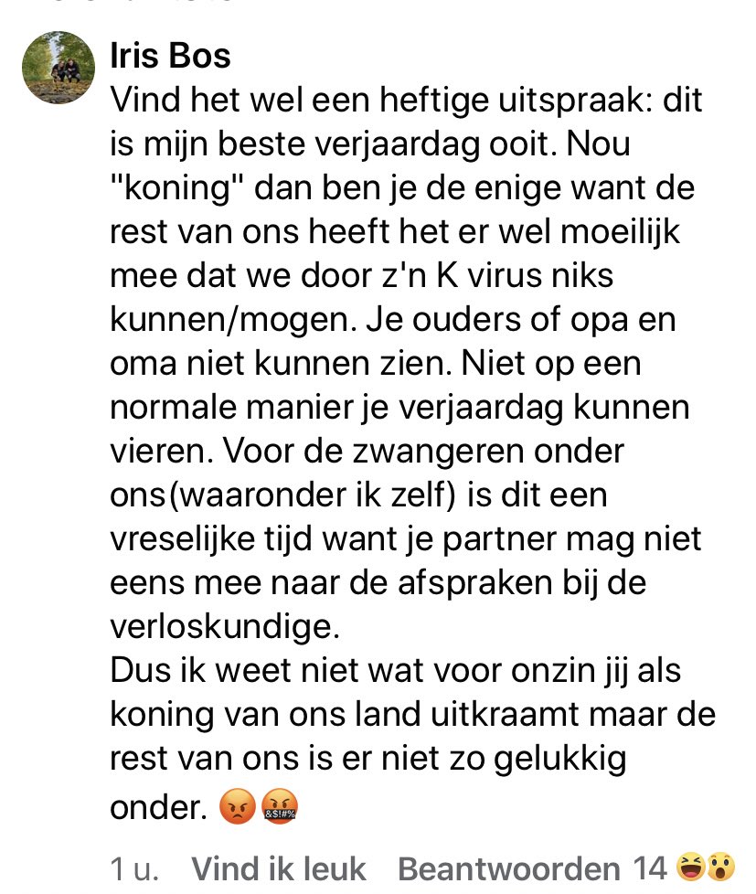 Wie gaat het Iris vertellen?
