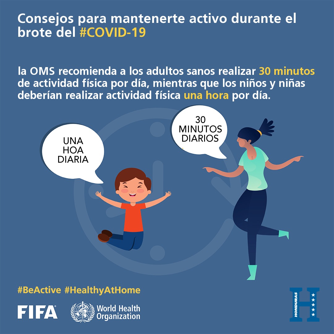 FFH_Honduras's tweet photo. #Seactivo
Temprano en esta mañana de lunes comienza nuestra rutina de 🕤 30' de actividad física.🏃🏾♀️🕺🏽.
El DJ pone la música 🎶🎶🎶 sube el vólumen 🔊 y comenzamos.
#Somosactivos #FENAFUTH2020 @fifacom_es 👇🏾 https://t.co/79i2Ex3uEj
