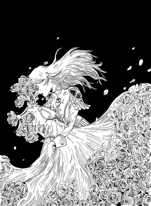 #BlackandWhiteart 
Ah. Now THIS is my tag. To be honest, I tend to work think in bw before color which, uh, can be a problem once I get to the color. 