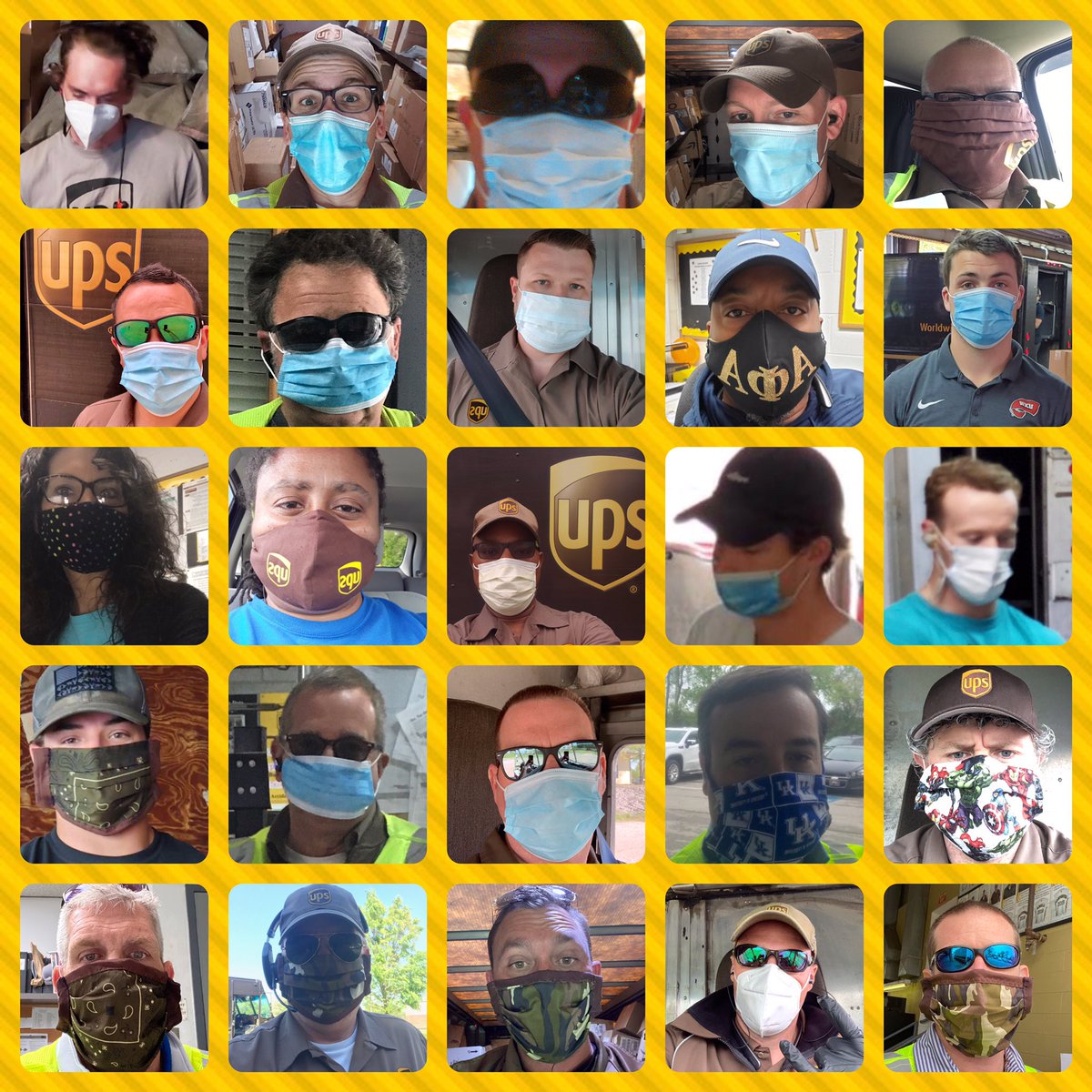 UPSers staying away from COV-19.
#UPSersUnderCover