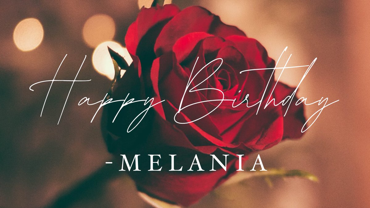 Linda_McMahon's tweet photo. Happy Birthday to our beautiful First Lady @FLOTUS 🌹 #FLOTUSBirthday https://t.co/36yxOisBTd
