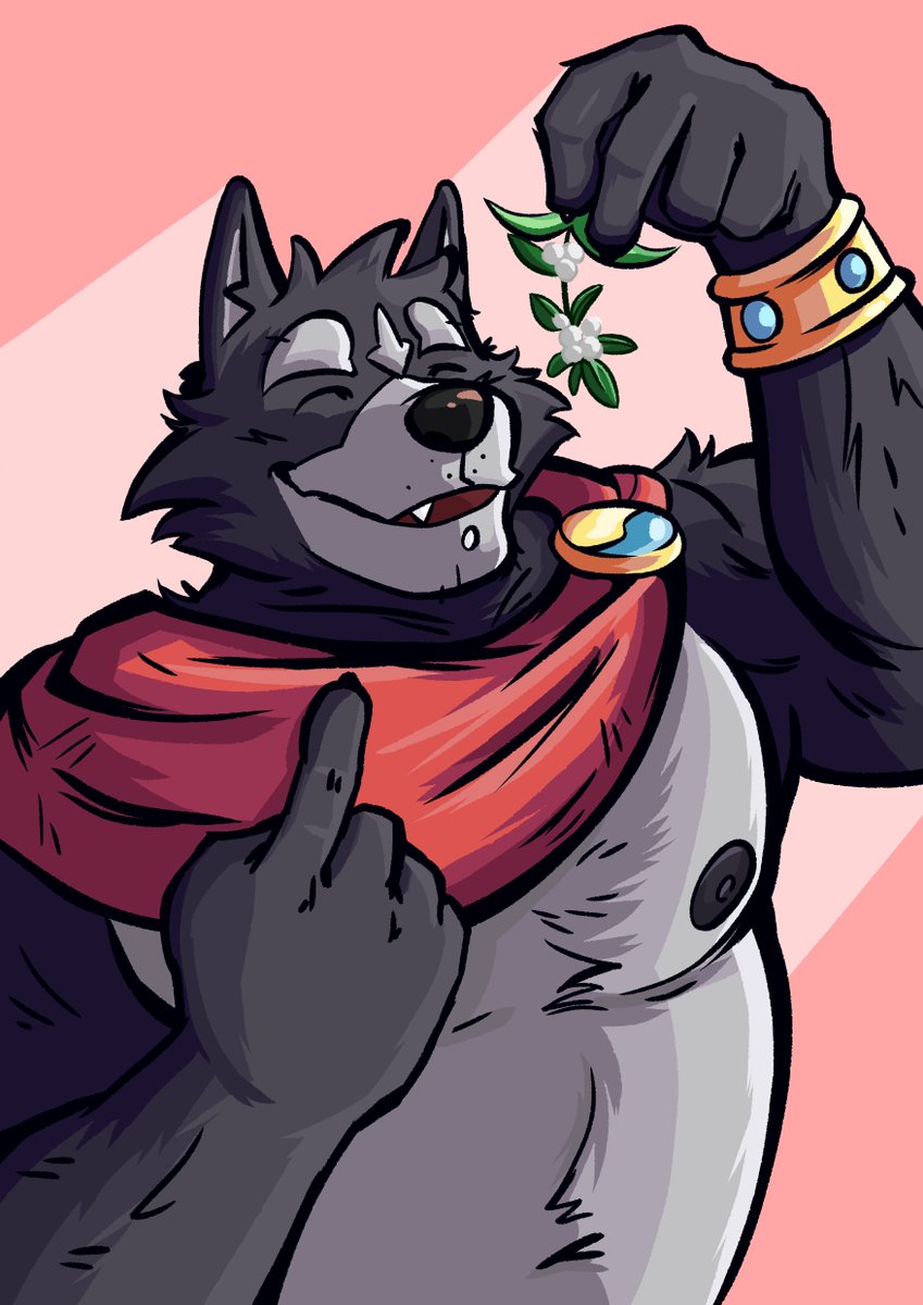 NaikumaArt's tweet photo. Amicus is waiting for his kiss under a mistletoe👀 https://t.co/JJBfqZEgBU