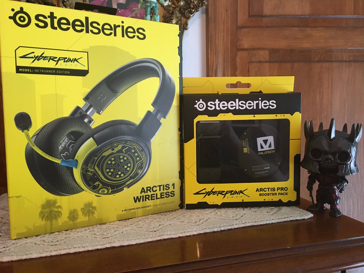 Wireless Headset Cyberpunk Steelseries Arctis Headphones