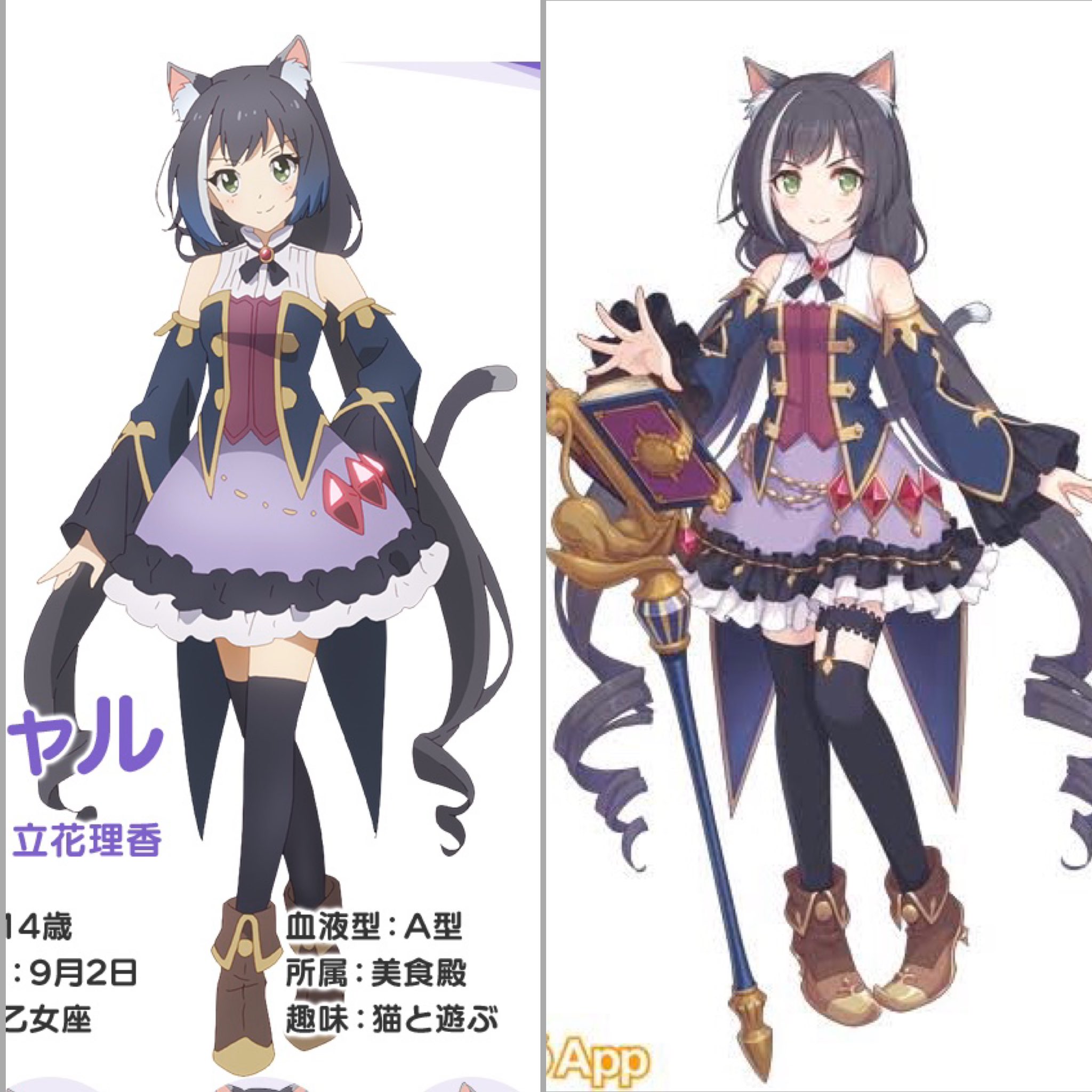 たまやん ソシャゲのキャラってアニメで描くには装飾が多すぎてそのままでは無理だからデザイン変更が必須なんだけど プリコネの省略の仕方はパッと見では気付かない素晴らしい略し方だなぁ T Co Akp25zxawm Twitter