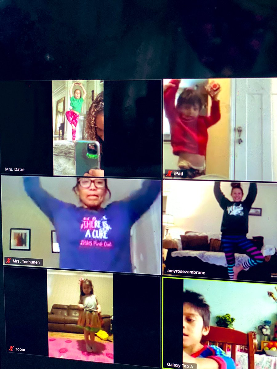 MrsDatreLB's tweet photo. A huge shoutout🙌 to @amyzambranoyoga🧘🏻♀️for being our special guest in today’s Mindful Movement Monday zoom!💚☮️ Getting to see another familiar face joining in on our #homeboundlearning makes us so happy!🥰 #yogaathome #wcmm @morrisaveschool @karenkettlyn @AwnDalila @karenlo54043 https://t.co/XXMpAmnhdG