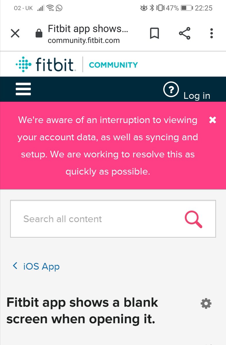 uk fitbit support