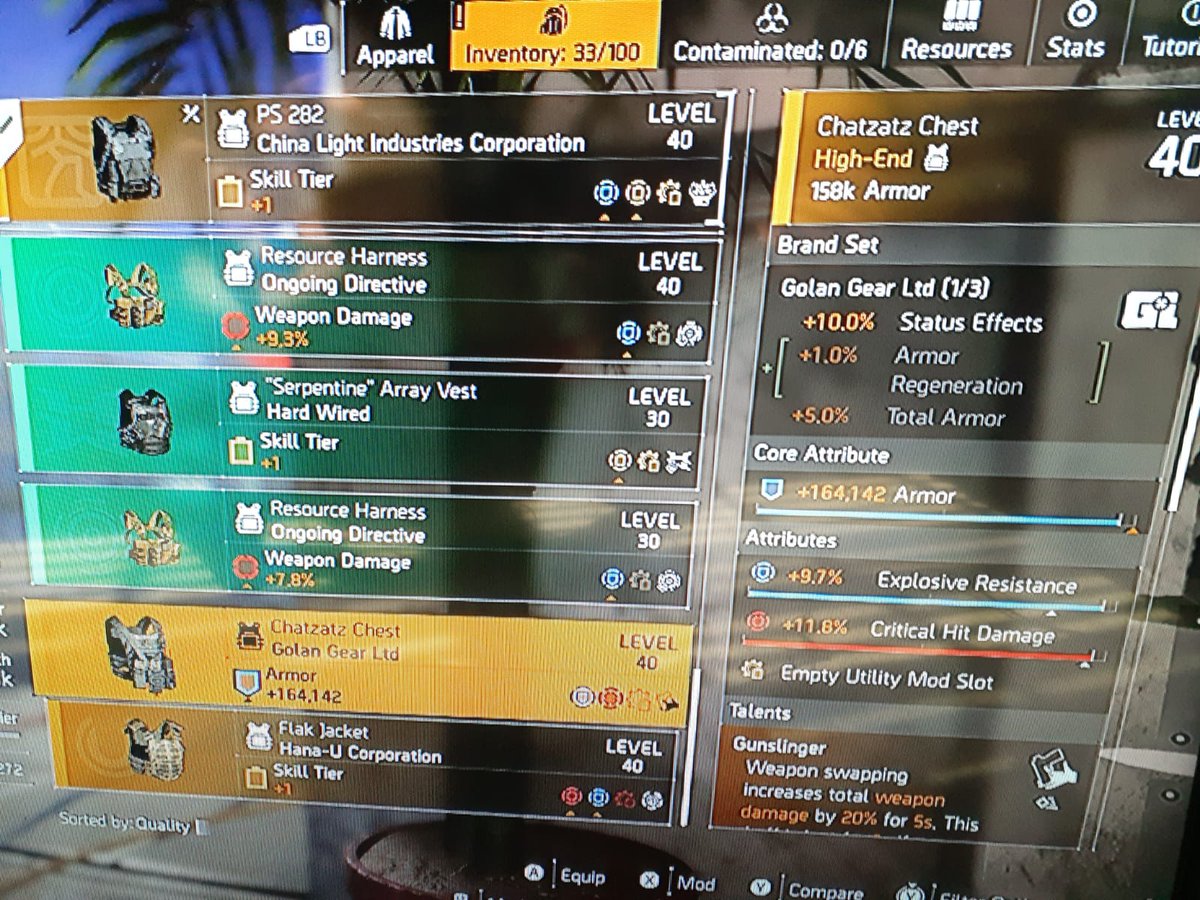 BahamasMMA's tweet photo. @Gameydaddy Hey my clan mate just got these drops on Open world NPCs on Hard setting. What do you think? Waste of time farming Heroic? https://t.co/buR8ZTKGsk