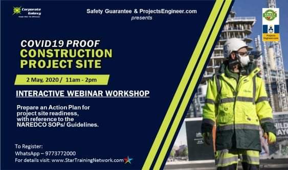 theprojengineer's tweet photo. to #COVID19 outbreak, #NAREDCO, under the guidance of the #MoHUAA,, has defined the Standard Operating Procedures #SOPss) and guidelines to ensure the safety of construction site workers.
REGISTER  https://t.co/3C9tRRIJYm 
#constructionworkers #safety #covid19 @safetyguaranted https://t.co/8mzzmDJ34j