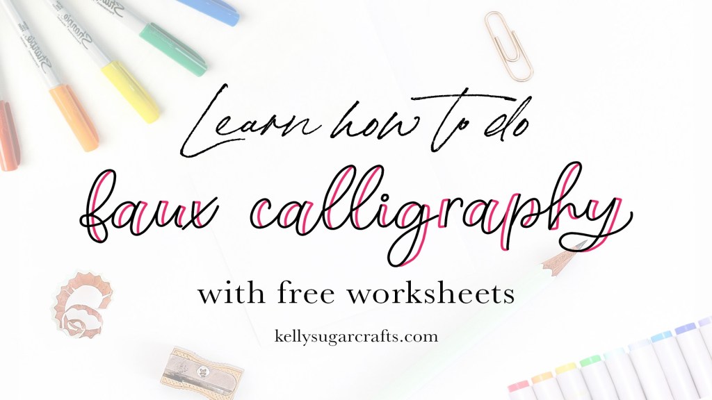 KellySugarCraft's tweet photo. How To Faux Calligraphy With Free Worksheets https://t.co/Iu0349wkh9 https://t.co/AT7rWpdOnw