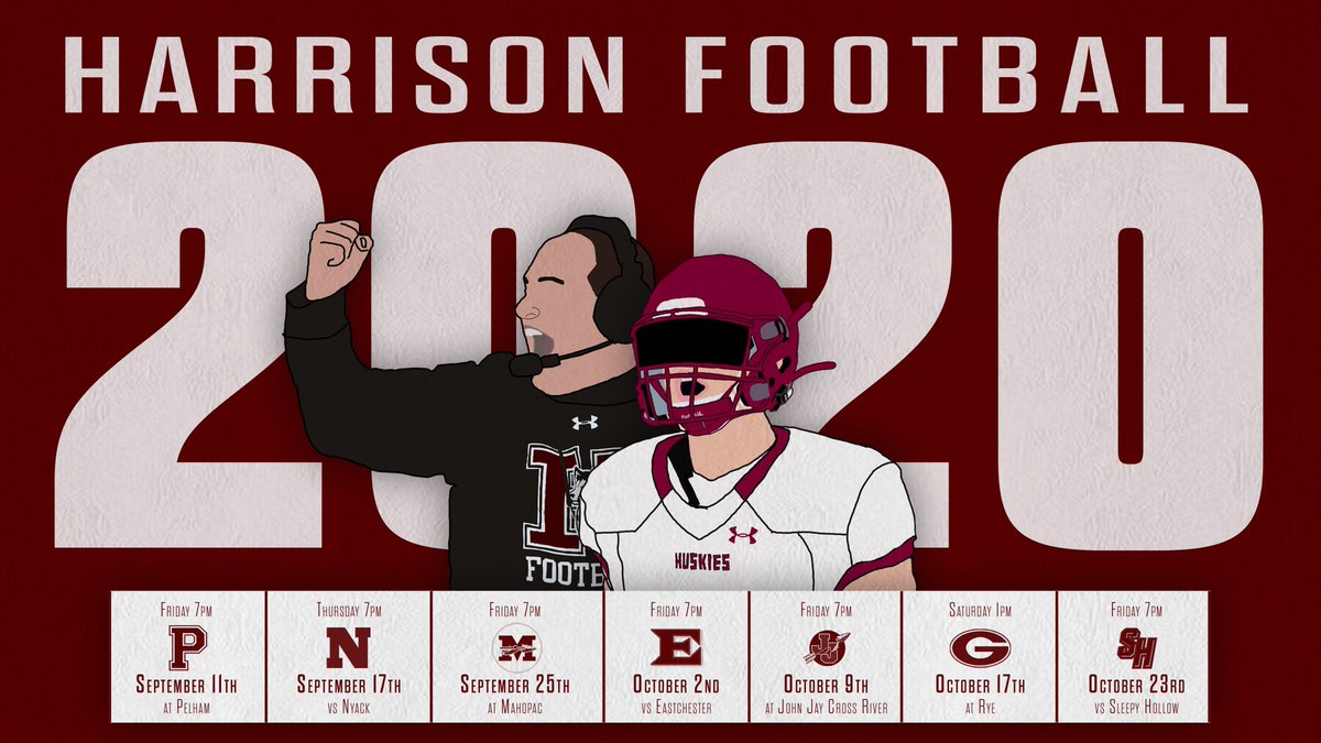 Here is our Official 2020 Football schedule.  The ride is straight uphill. Who’s ready? #HuskyPride <a href="/htown_huskies/">Harrison Athletics</a> <a href="/PrideTradition/">PRIDE and TRADITION..That’s HARRISON FOOTBALL</a>