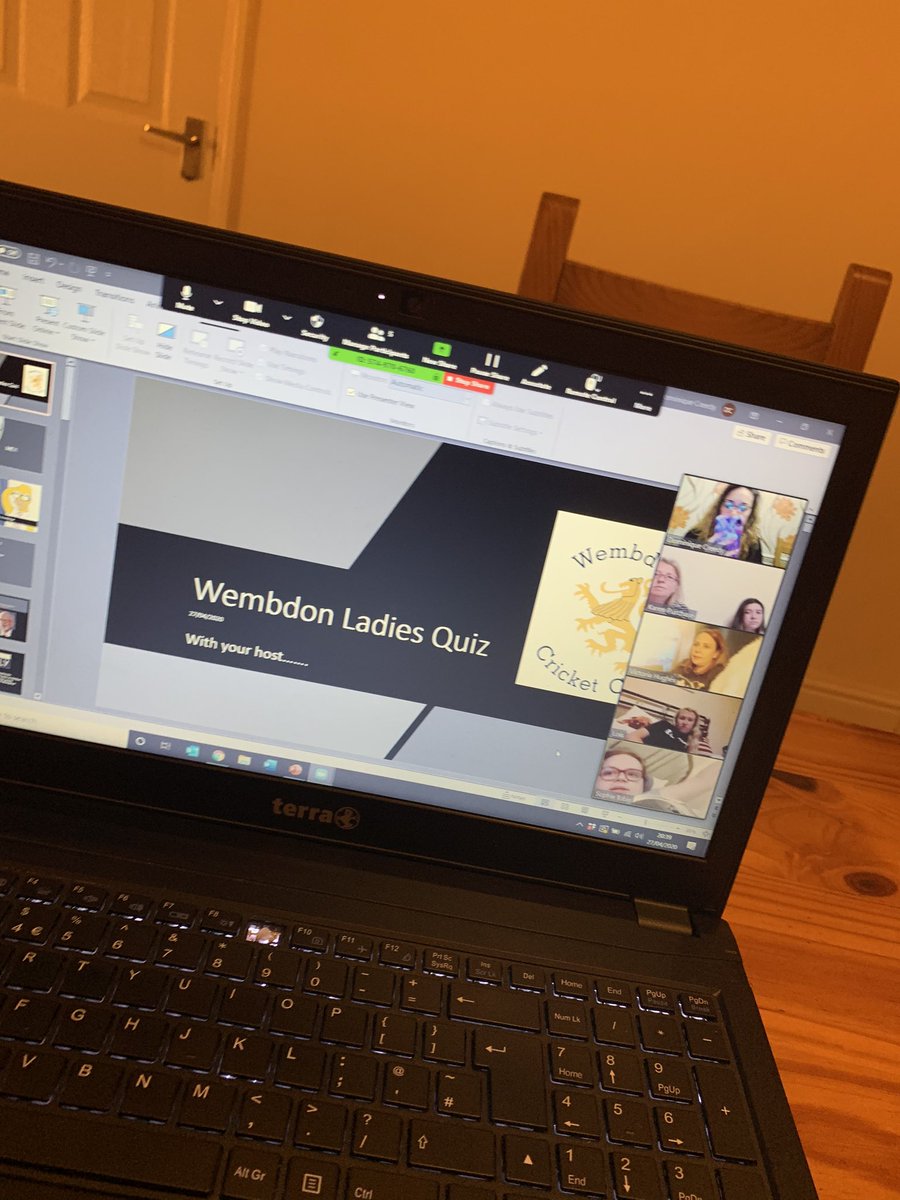 Our first Wembdon Ladies Quiz of the lockdown. 6 faces logged in this evening! Looking forward to the next one 🤗🏏