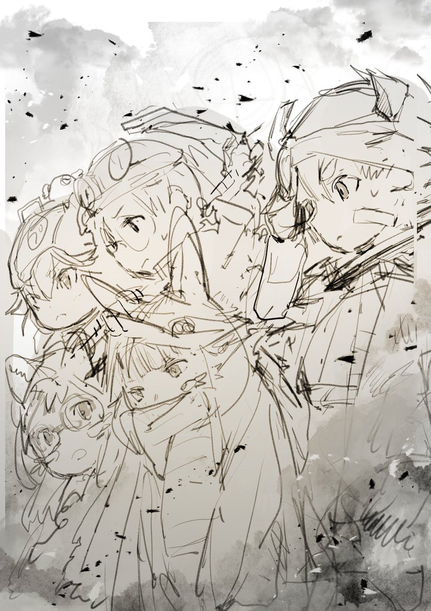 って思って集合絵ログ探したけどほんとつい最近書き始めたんだな… 