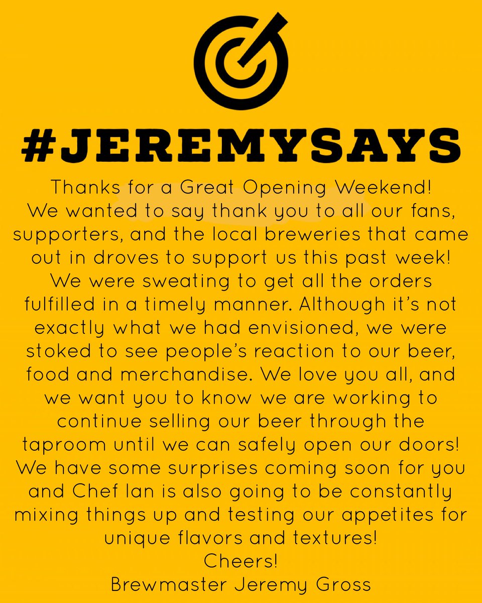 Looking forward to an awesome 2nd week, look for daily food changes and remember we always have a vegan option!  Hours this week: Wed-Sat 12-8pm &amp; Sun 11am-7pm

#beer #drinkcraft #drinklocal #utahbeer #saltlakecity #craftbeer #utahbrewery #gridcitybeerworks #tastebalancefinish