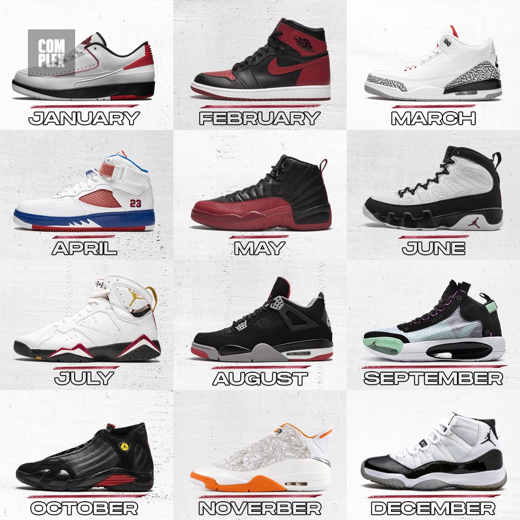 ComplexSneakers's tweet photo. Y’all have seen what MJ’s wearing in #thelastdance. If you had to wear one Jordan for the rest of your life based on your birth month, what would it be? https://t.co/HzkNg8qhfZ
