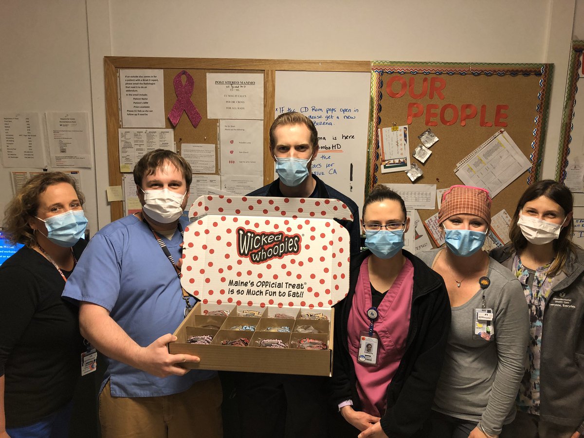Thank you to the Lyons Family for this wonderful donation of #wickedwhoopies. Our caregivers in Radiology and the Lab are very appreciative.