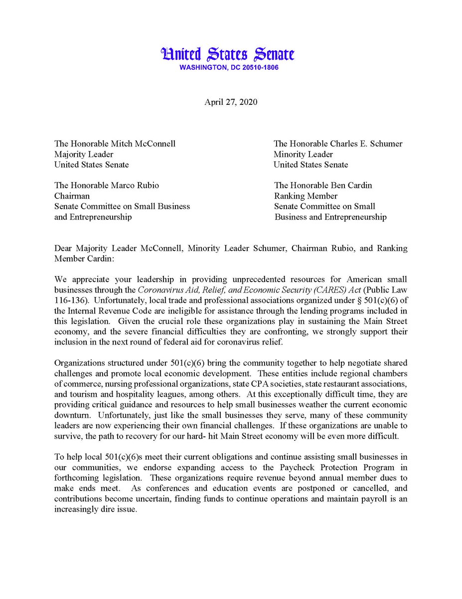 JonesMcaden's tweet photo. Thanks @SenatorTim for including 501 (c) 6 in your appeal to Senate Majority Leader @senatemajldr .  #JMA &amp; its clients are still working, but are not immune to the #COVID19 economy.  @theACECSC , @SCSPE ,  @SCSPLS, &amp; @SCSAE appreciate this very much. #JMA #ACECSC #SCSPE #SCSAE https://t.co/4cDVPOIqQX