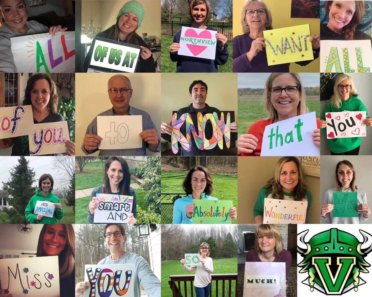 Valpo_Northview's tweet photo. We sure love and miss our sweet Northview students. 💚 https://t.co/QK4M3Xwb5p