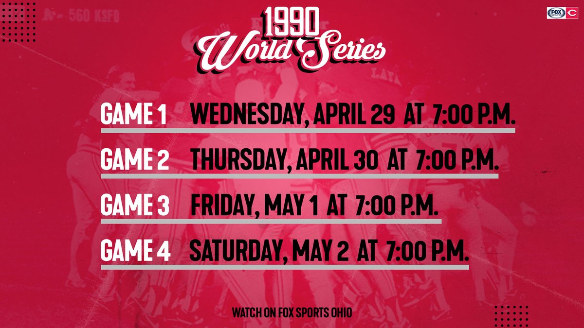 Fox Sports Cincinnati On Twitter The Action Starts Wednesday At 7 00 P M