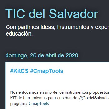 TICdelSalvador's tweet image. #KitCS 🧑‍🏫🚑 En este post se comenta una de las herramientas del KIT para enseñar de @ColdelSalvador: el programa #CmapTools 👇

ticdelsalvador.blogspot.com/2020/04/kitcs-…