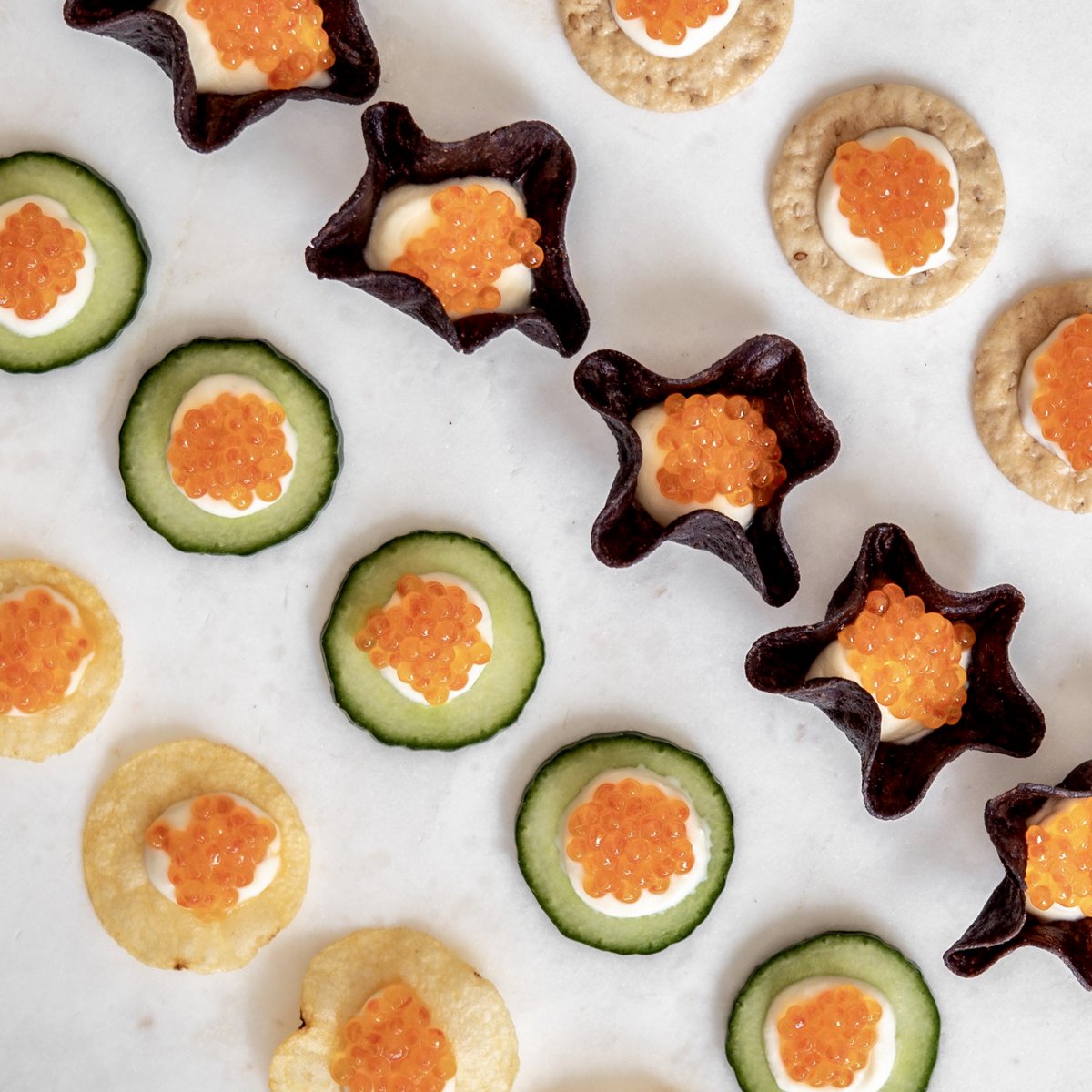 When in doubt top it off when roe or caviar! ⁣
⁣
Our Smoked Trout Roe has an amazing smokey flavor and you get a nice POP 💥⁣
⁣
Try it on top of, potato chips, cucumbers, and deviled eggs; we promise you will love it! ⁣
⁣
#caviardreams #thecaviarco⁣⁣